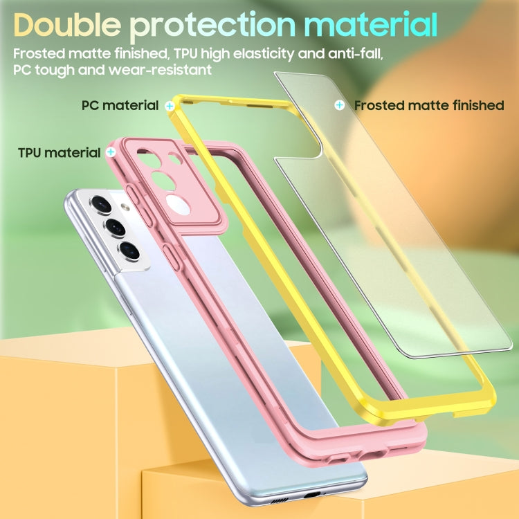 For Samsung Galaxy S21 5G Bright Skin Feel PC + TPU Protective Phone Case