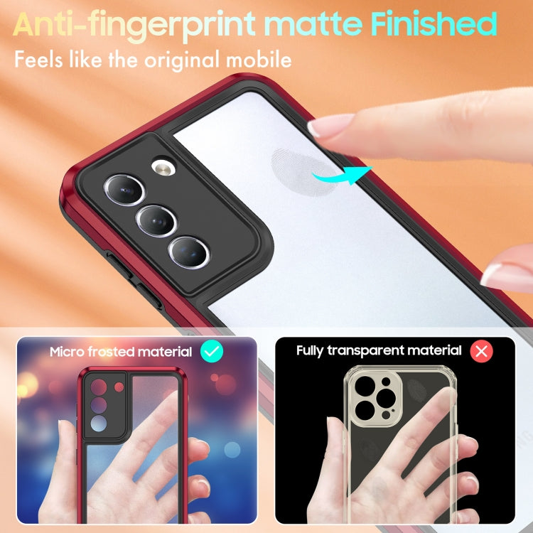 For Samsung Galaxy S21 5G Bright Skin Feel PC + TPU Protective Phone Case