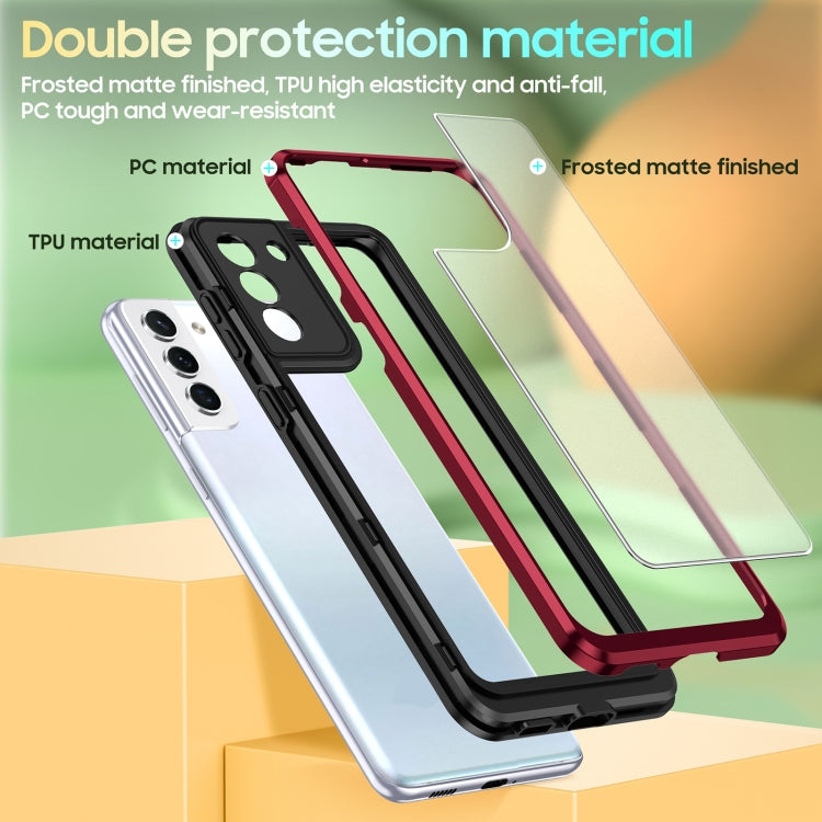For Samsung Galaxy S21 5G Bright Skin Feel PC + TPU Protective Phone Case