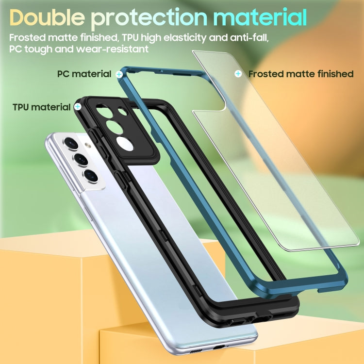 For Samsung Galaxy S21 5G Bright Skin Feel PC + TPU Protective Phone Case