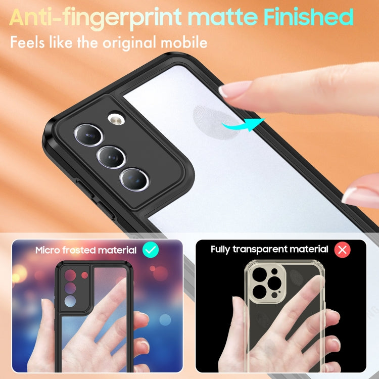 For Samsung Galaxy S21 5G Bright Skin Feel PC + TPU Protective Phone Case