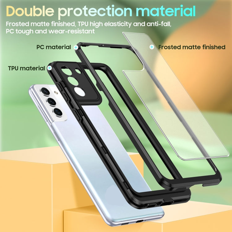 For Samsung Galaxy S21 5G Bright Skin Feel PC + TPU Protective Phone Case