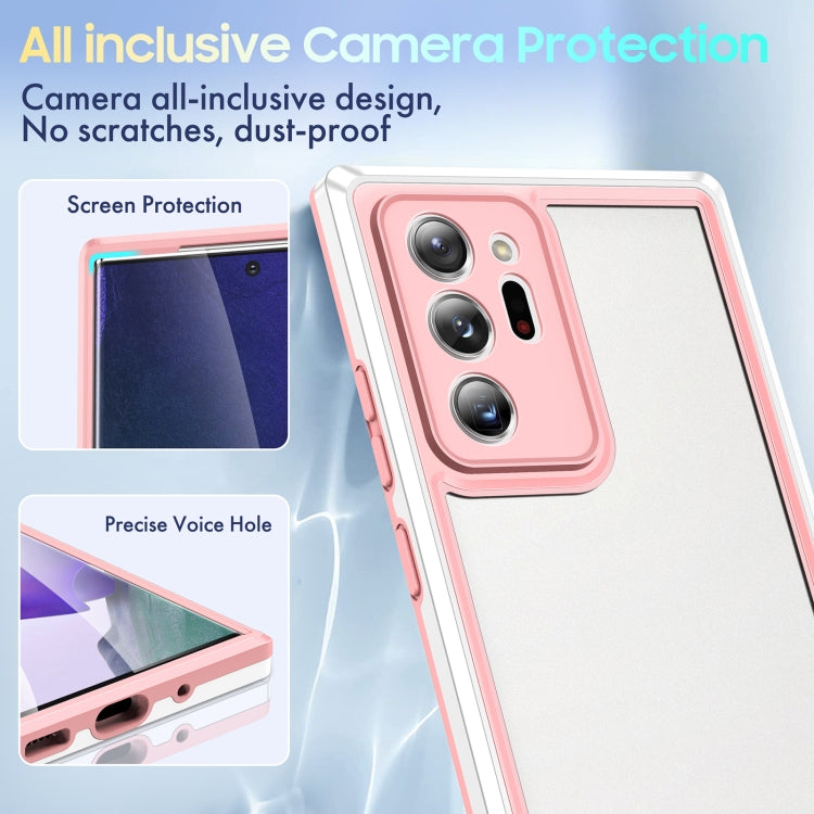 For Samsung Galaxy Note20 Ultra Bright Skin Feel PC + TPU Protective Phone Case
