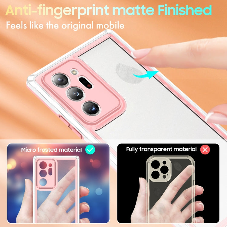 For Samsung Galaxy Note20 Ultra Bright Skin Feel PC + TPU Protective Phone Case