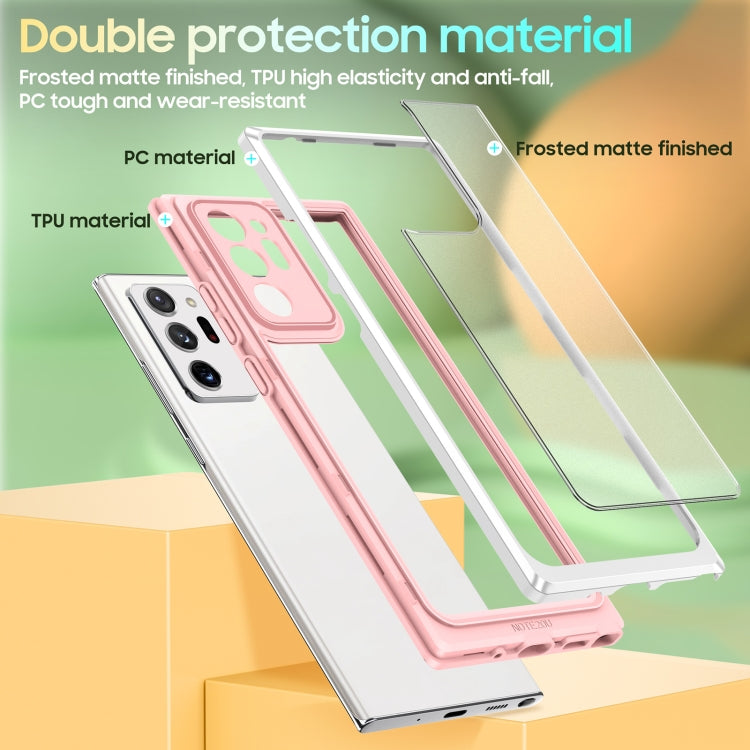 For Samsung Galaxy Note20 Ultra Bright Skin Feel PC + TPU Protective Phone Case