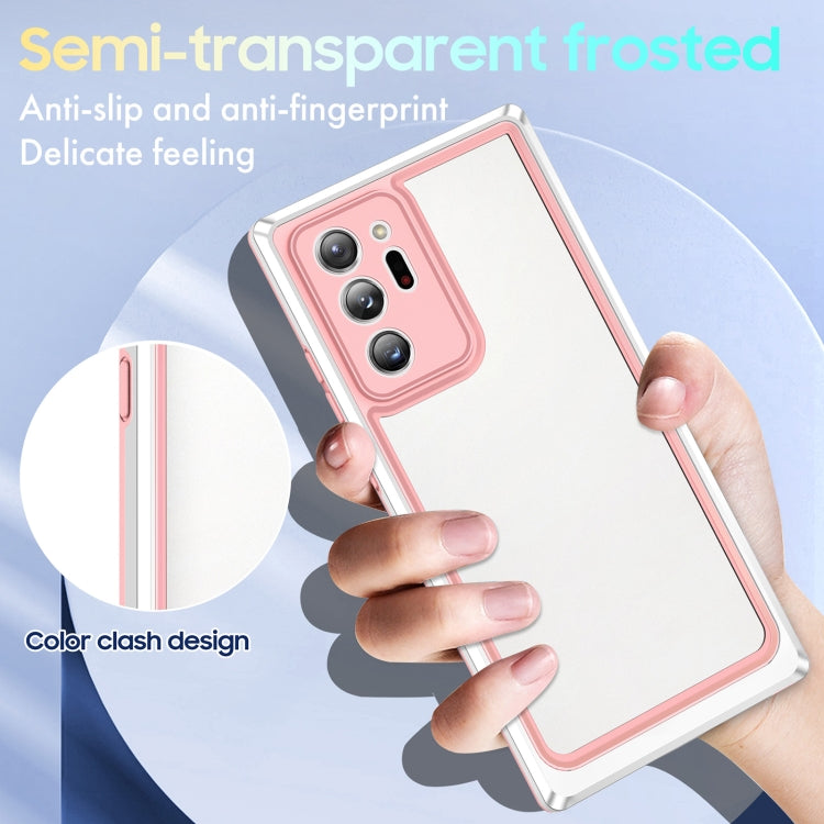 For Samsung Galaxy Note20 Ultra Bright Skin Feel PC + TPU Protective Phone Case