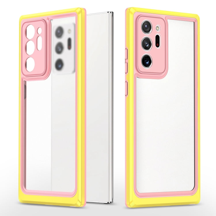 For Samsung Galaxy Note20 Ultra Bright Skin Feel PC + TPU Protective Phone Case