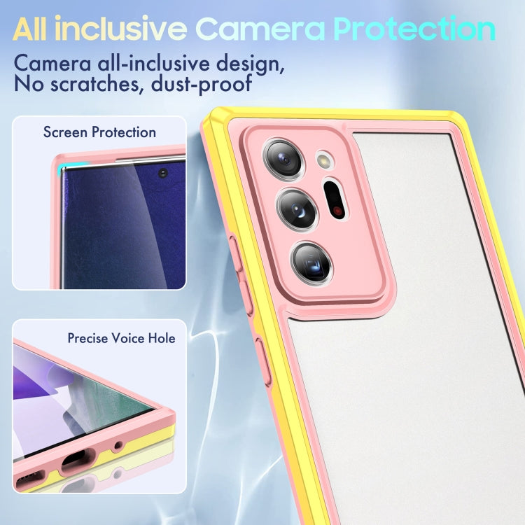For Samsung Galaxy Note20 Ultra Bright Skin Feel PC + TPU Protective Phone Case