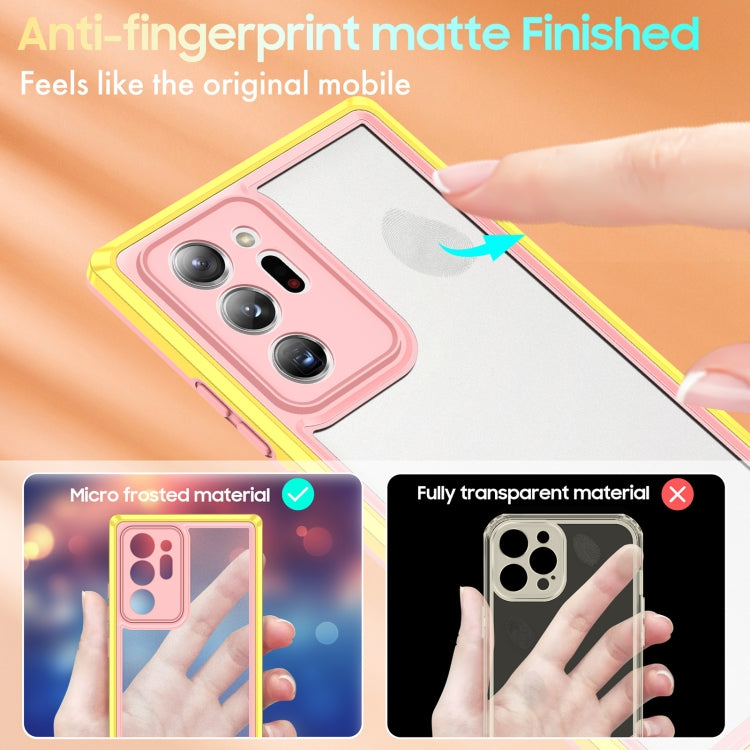 For Samsung Galaxy Note20 Ultra Bright Skin Feel PC + TPU Protective Phone Case