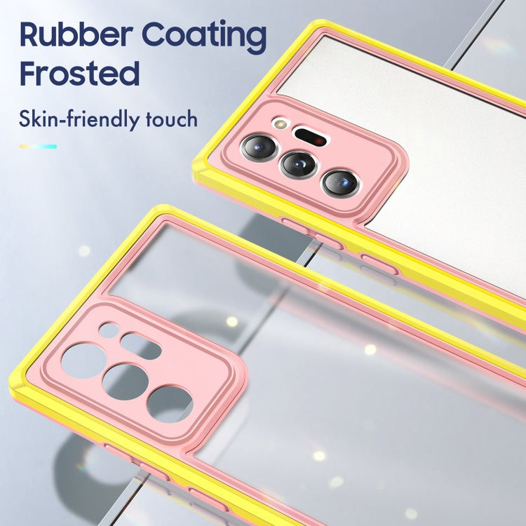 For Samsung Galaxy Note20 Ultra Bright Skin Feel PC + TPU Protective Phone Case