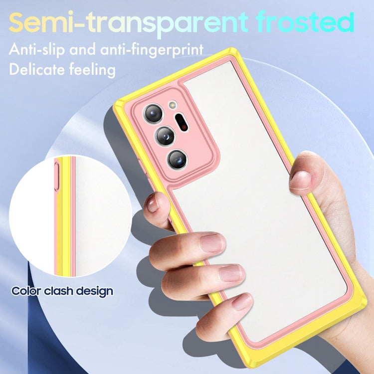 For Samsung Galaxy Note20 Ultra Bright Skin Feel PC + TPU Protective Phone Case