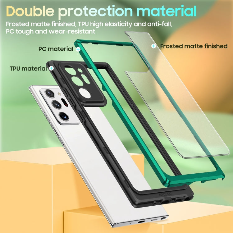 For Samsung Galaxy Note20 Ultra Bright Skin Feel PC + TPU Protective Phone Case
