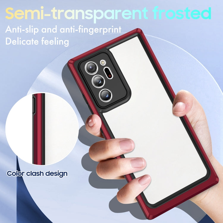 For Samsung Galaxy Note20 Ultra Bright Skin Feel PC + TPU Protective Phone Case