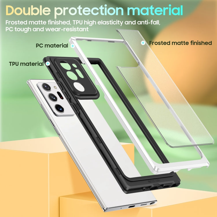 For Samsung Galaxy Note20 Ultra Bright Skin Feel PC + TPU Protective Phone Case