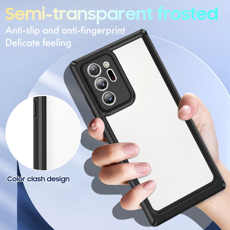 For Samsung Galaxy Note20 Ultra Bright Skin Feel PC + TPU Protective Phone Case
