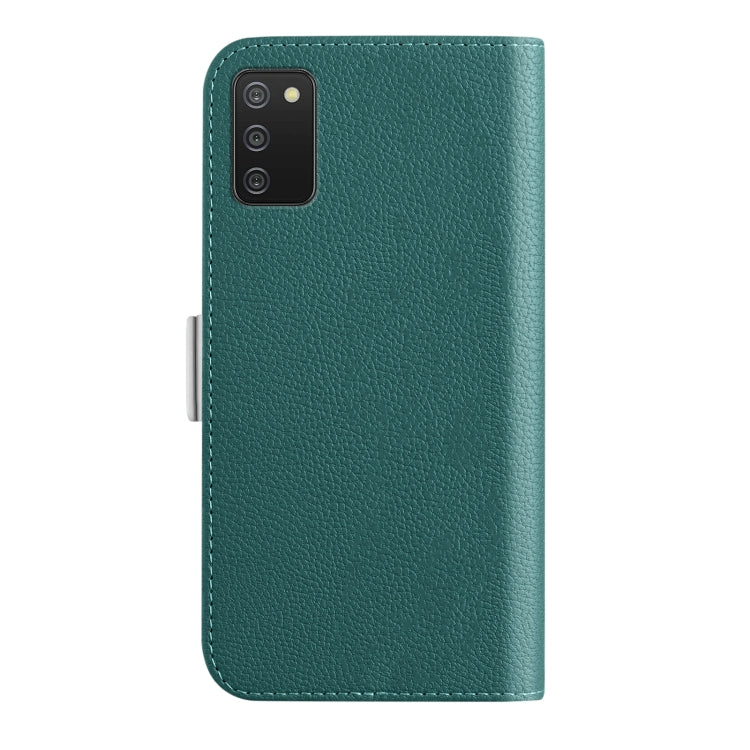 For Samsung Galaxy A02s / A03s 166mm Candy Color Litchi Texture Leather Phone Case