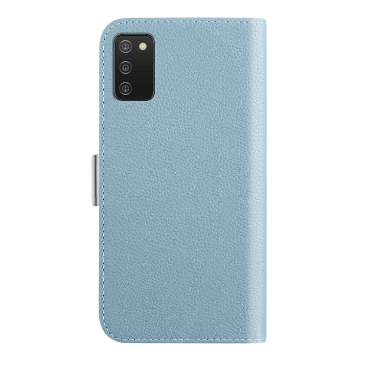 For Samsung Galaxy A02s / A03s 166mm Candy Color Litchi Texture Leather Phone Case