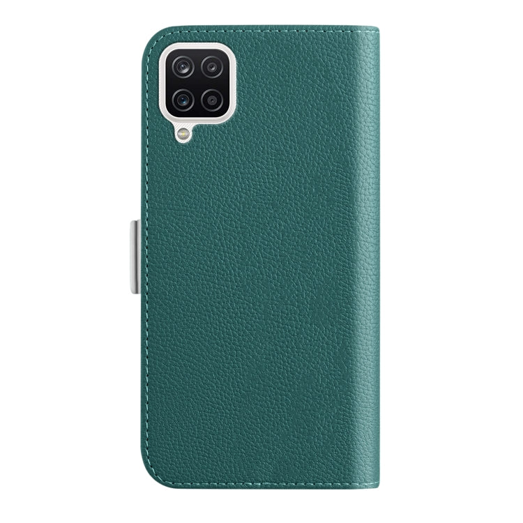 For Samsung Galaxy A12 Candy Color Litchi Texture Leather Phone Case