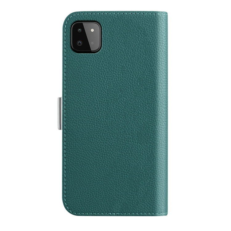 For Samsung Galaxy A22 5G Candy Color Litchi Texture Leather Phone Case