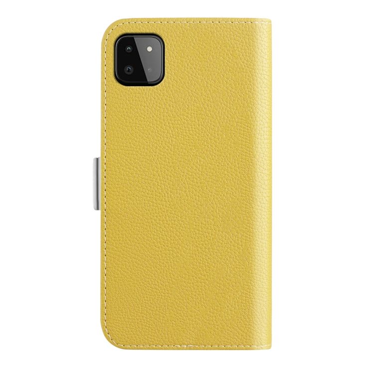 For Samsung Galaxy A22 5G Candy Color Litchi Texture Leather Phone Case