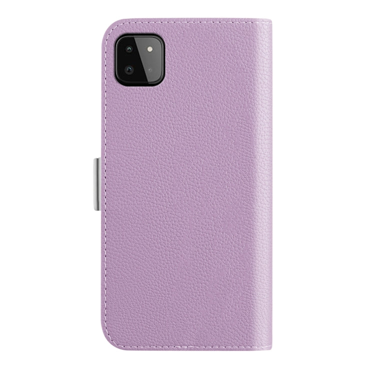For Samsung Galaxy A22 5G Candy Color Litchi Texture Leather Phone Case