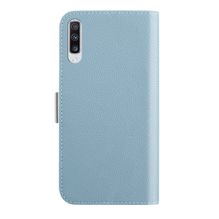 For Samsung Galaxy A50 Candy Color Litchi Texture Leather Phone Case