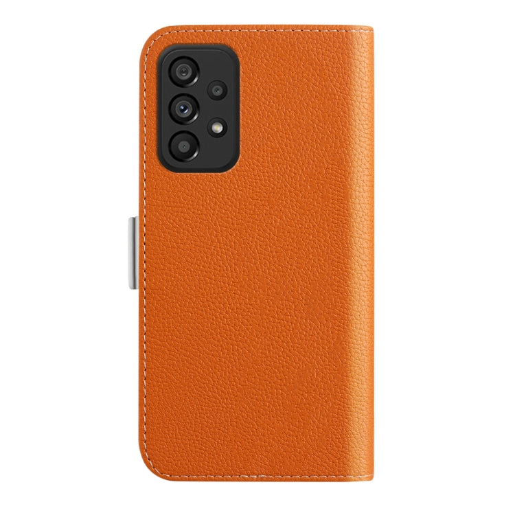 For Samsung Galaxy A53 Candy Color Litchi Texture Leather Phone Case
