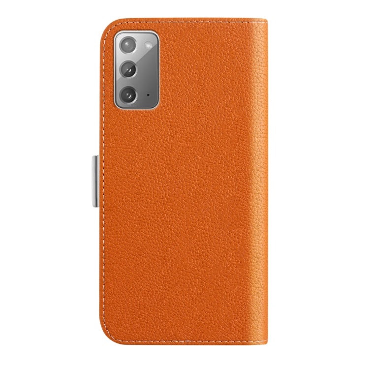 For Samsung Galaxy Note20 Candy Color Litchi Texture Leather Phone Case