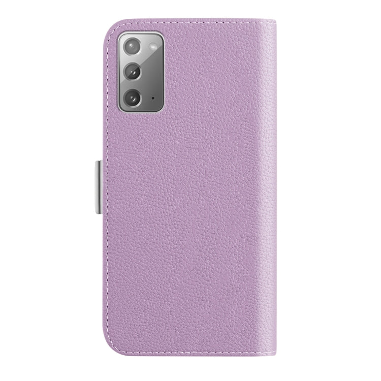 For Samsung Galaxy Note20 Candy Color Litchi Texture Leather Phone Case