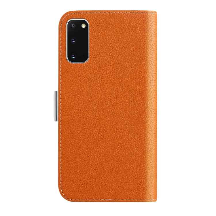 For Samsung Galaxy S20 Candy Color Litchi Texture Leather Phone Case