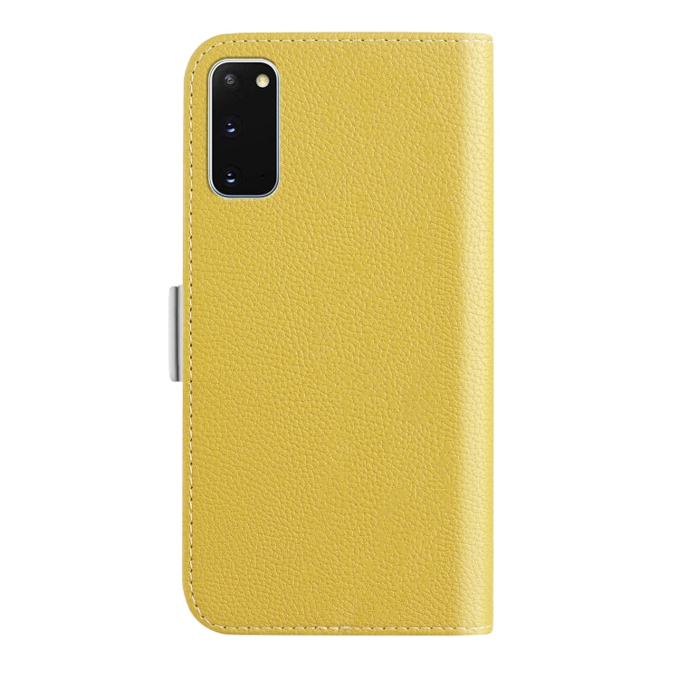 For Samsung Galaxy S20 Candy Color Litchi Texture Leather Phone Case