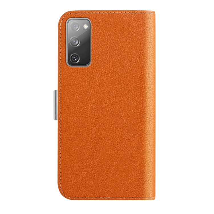 For Samsung Galaxy S20 FE Candy Color Litchi Texture Leather Phone Case