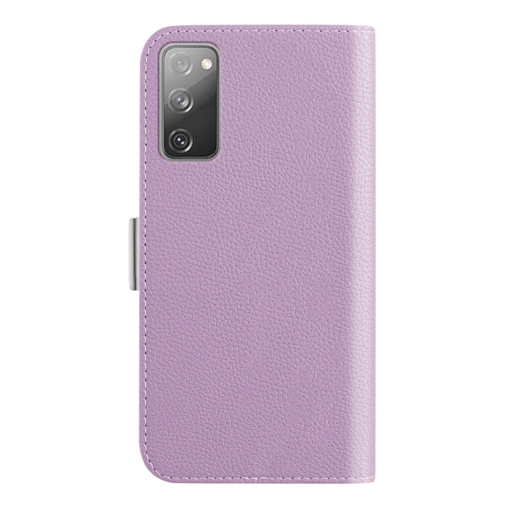For Samsung Galaxy S20 FE Candy Color Litchi Texture Leather Phone Case