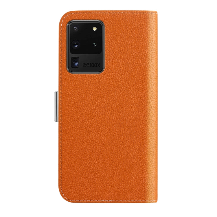 For Samsung Galaxy S20 Ultra Candy Color Litchi Texture Leather Phone Case