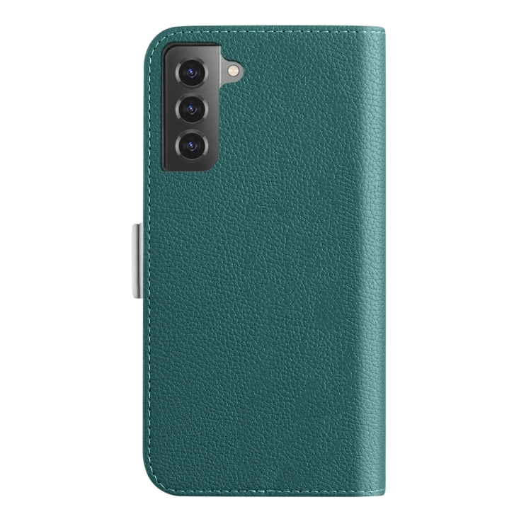 For Samsung Galaxy S21 5G Candy Color Litchi Texture Leather Phone Case