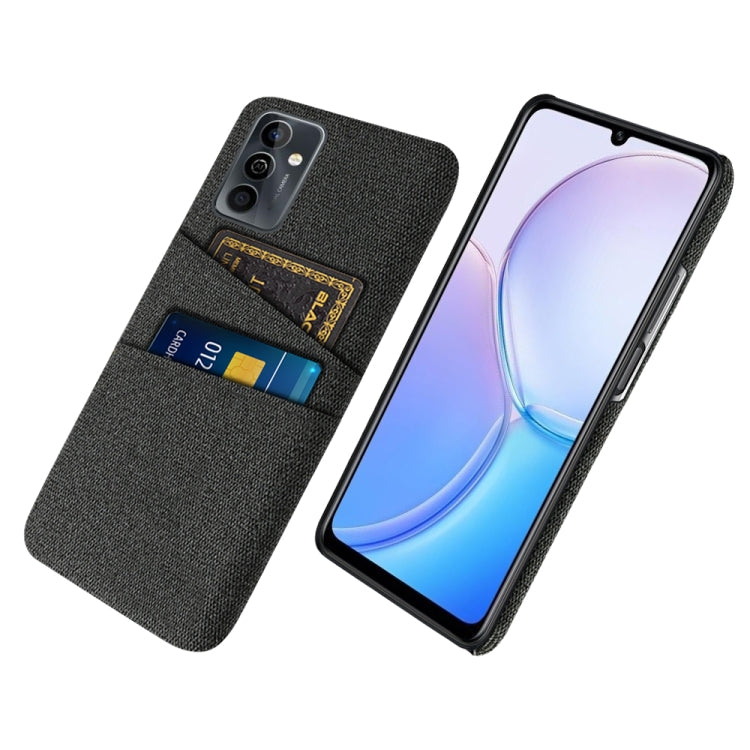 For Huawei Maimang 11 Cloth Coated Hard Plastic Card Slots Phone Case