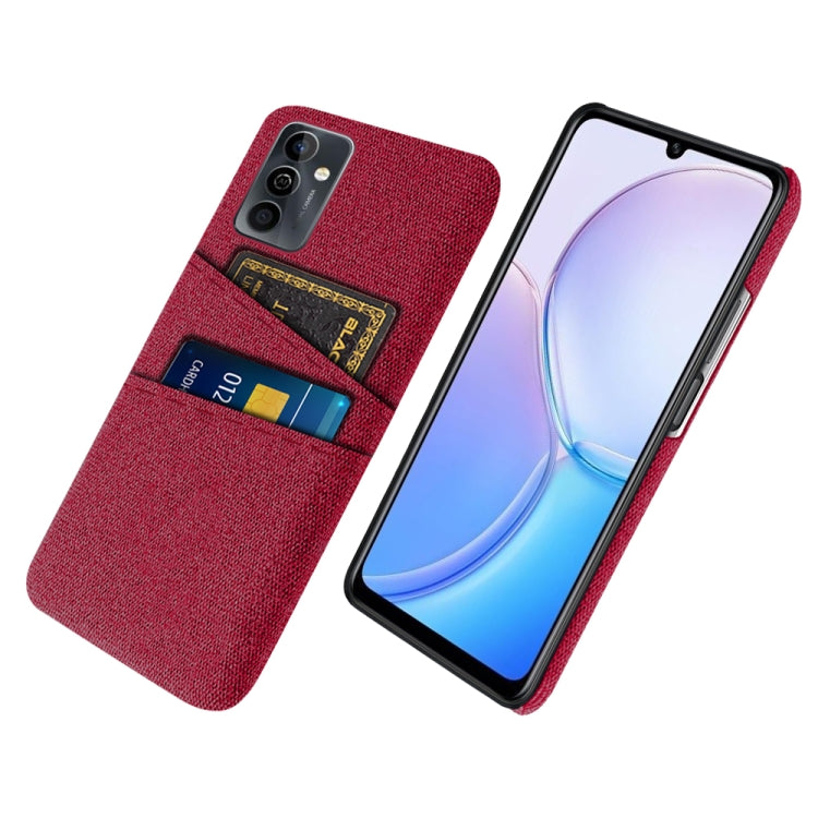For Huawei Maimang 11 Cloth Coated Hard Plastic Card Slots Phone Case