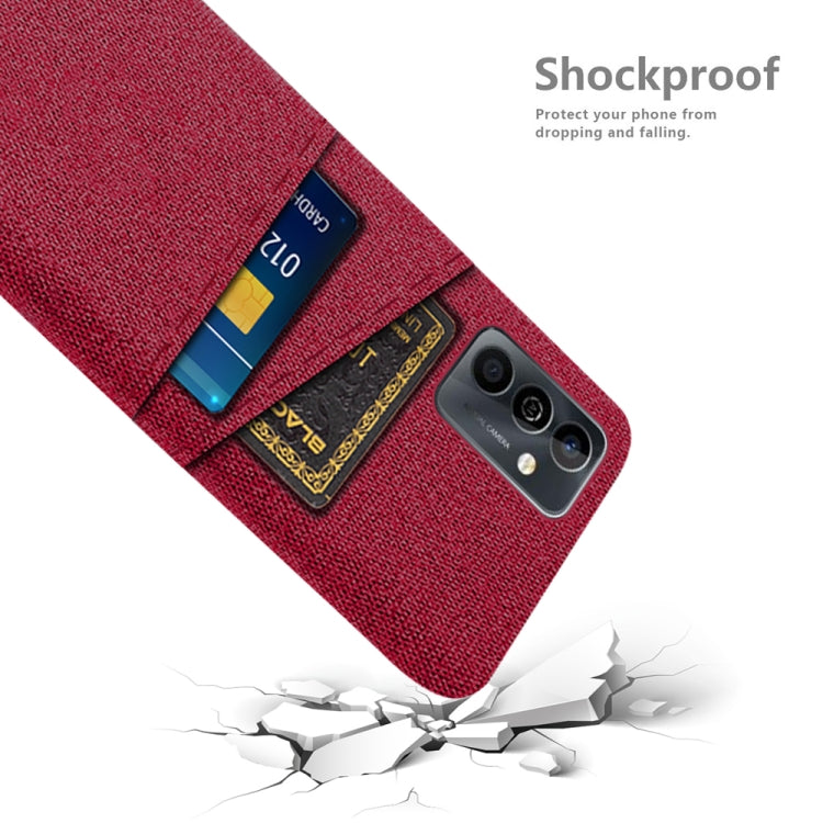 For Huawei Maimang 11 Cloth Coated Hard Plastic Card Slots Phone Case