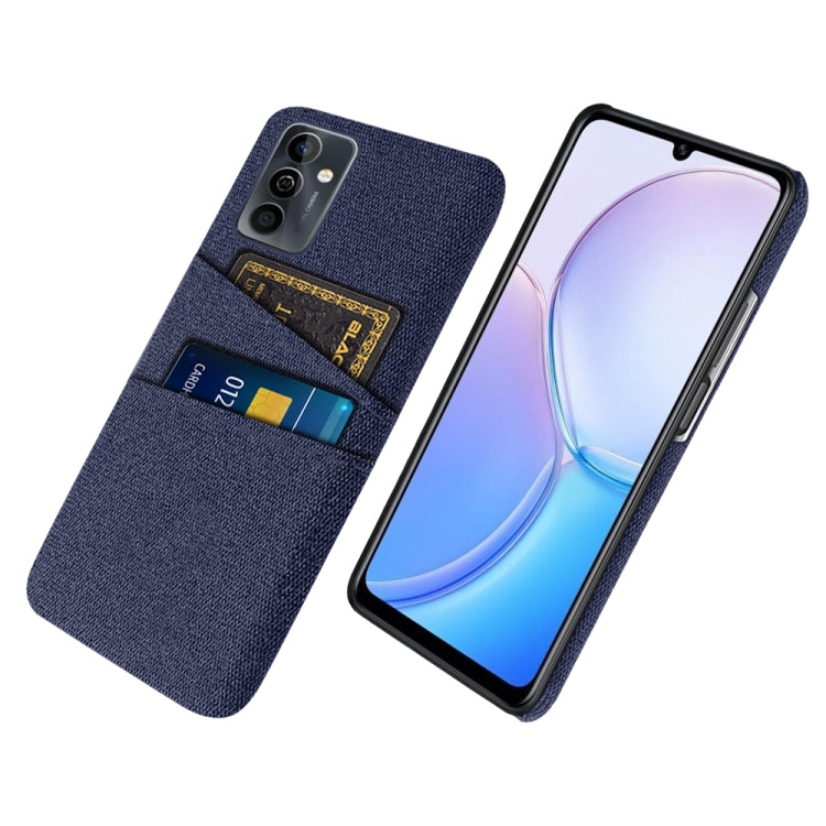 For Huawei Maimang 11 Cloth Coated Hard Plastic Card Slots Phone Case