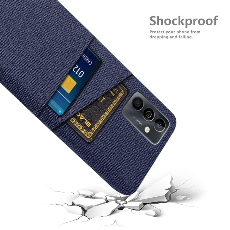 For Huawei Maimang 11 Cloth Coated Hard Plastic Card Slots Phone Case