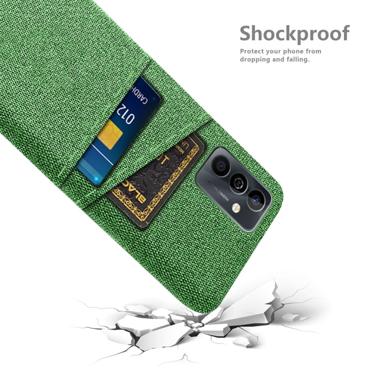 For Huawei Maimang 11 Cloth Coated Hard Plastic Card Slots Phone Case