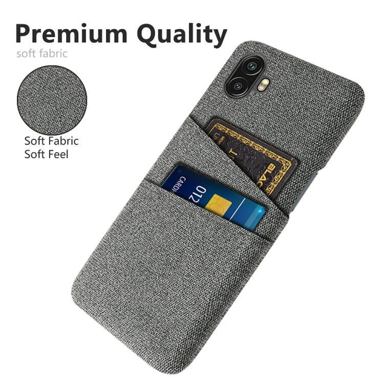 For Samsung Galaxy Xcover6 Pro Cloth Coated Hard Plastic Card Slots Phone Case