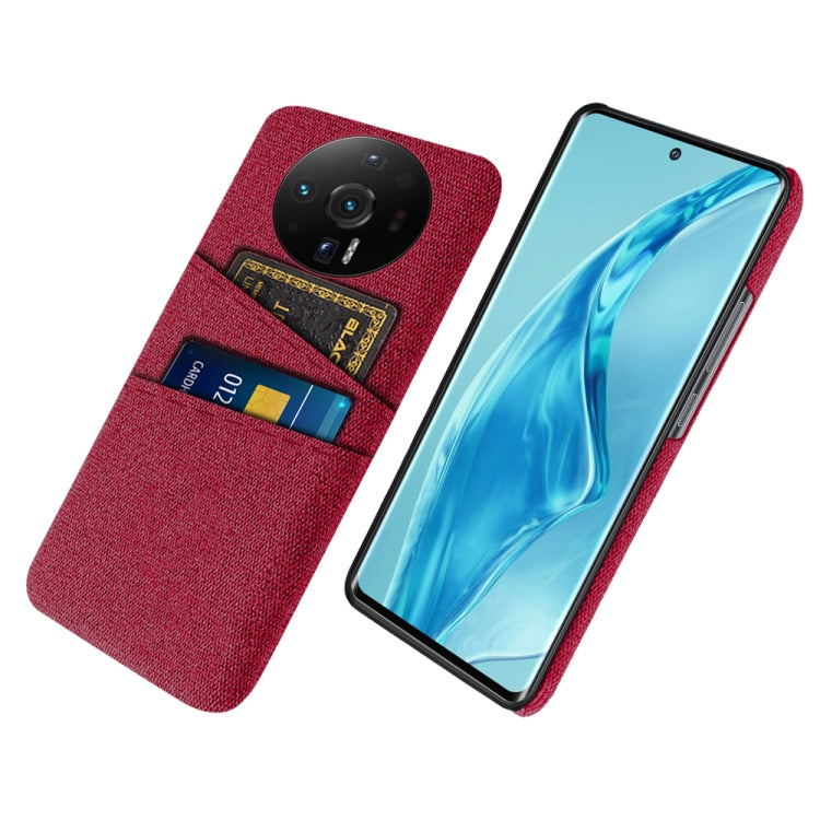 For Xiaomi 12S Ultra Cloth Coated Hard Plastic Card Slots Phone Case