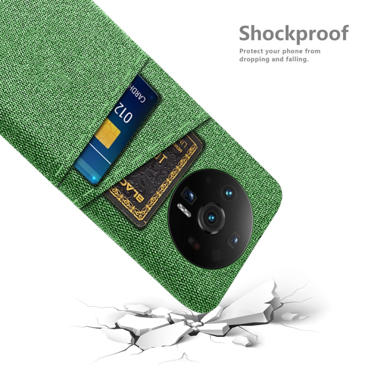For Xiaomi 12S Ultra Cloth Coated Hard Plastic Card Slots Phone Case