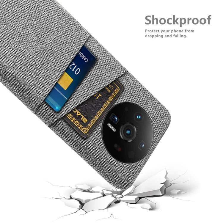 For Xiaomi 12S Ultra Cloth Coated Hard Plastic Card Slots Phone Case