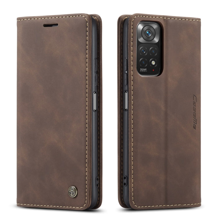 For Xiaomi Redmi Note 11 4G/Note 11S Global CaseMe 013 Multifunctional Horizontal Flip Leather Phone Case