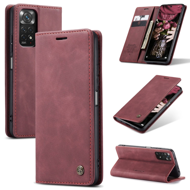 For Xiaomi Redmi Note 11 4G/Note 11S Global CaseMe 013 Multifunctional Horizontal Flip Leather Phone Case