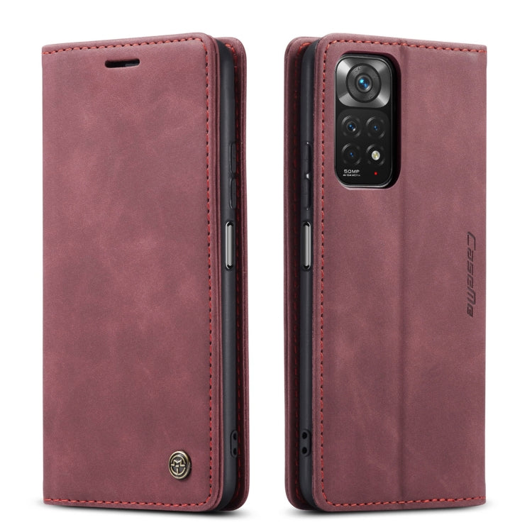 For Xiaomi Redmi Note 11 4G/Note 11S Global CaseMe 013 Multifunctional Horizontal Flip Leather Phone Case
