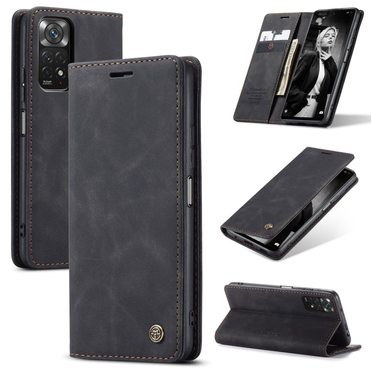 For Xiaomi Redmi Note 11 4G/Note 11S Global CaseMe 013 Multifunctional Horizontal Flip Leather Phone Case