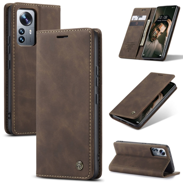 For Xiaomi 12 Pro CaseMe 013 Multifunctional Horizontal Flip Leather Phone Case